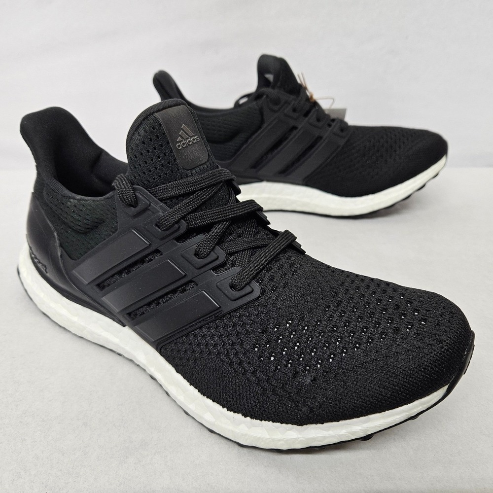 Adidas Ultraboost 1.0 Running Shoes HQ4201 Black White Men's Size 8.5‎